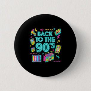 Badge Rond 5 Cm Retour aux années 90 Rétro Vintage pour hommes Wo