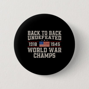 Badge Rond 5 Cm Retour Retour Retour Guerre Mondiale Indéférée Cha