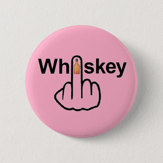 Badge Rond 5 Cm Retournement de la touche Whiskey (Devant)