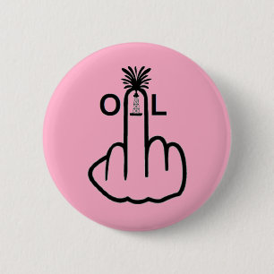 Badge Rond 5 Cm Retournement de l'huile de bouton