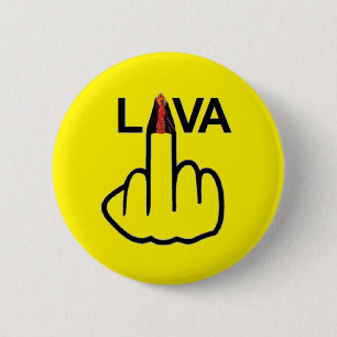 Badge Rond 5 Cm Retourner de lave du bouton