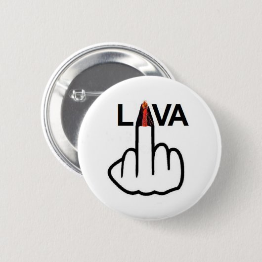Badge Rond 5 Cm Retourner de lave du bouton (Devant & derrière)