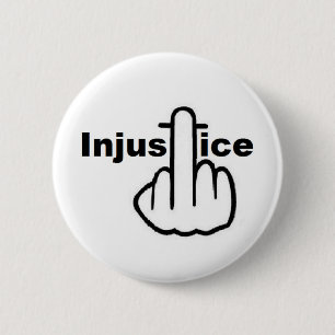 Badge Rond 5 Cm Retourner d'injustice du bouton
