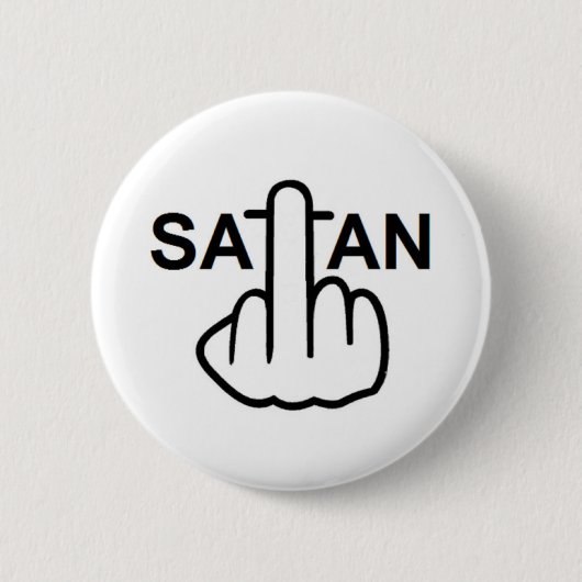 Badge Rond 5 Cm Retourner du bouton Satan (Devant)