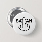 Badge Rond 5 Cm Retourner du bouton Satan (Devant & derrière)