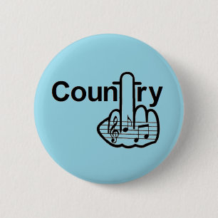 Badge Rond 5 Cm Retourner du pays du bouton