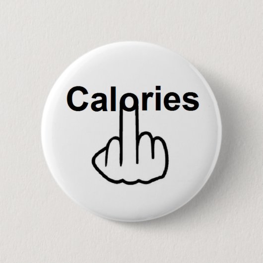 Badge Rond 5 Cm Retourner les calories du bouton (Devant)