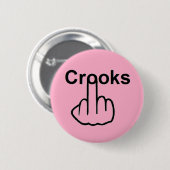Badge Rond 5 Cm Retourner les crochets de bouton (Devant & derrière)
