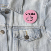 Badge Rond 5 Cm Retourner les crochets de bouton (En situation)