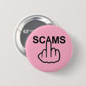 Badge Rond 5 Cm Retourner les scams de bouton (Devant & derrière)