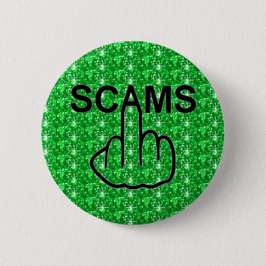 Badge Rond 5 Cm Retourner les scams de bouton (Devant)