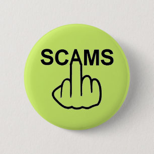 Badge Rond 5 Cm Retourner les scams de bouton
