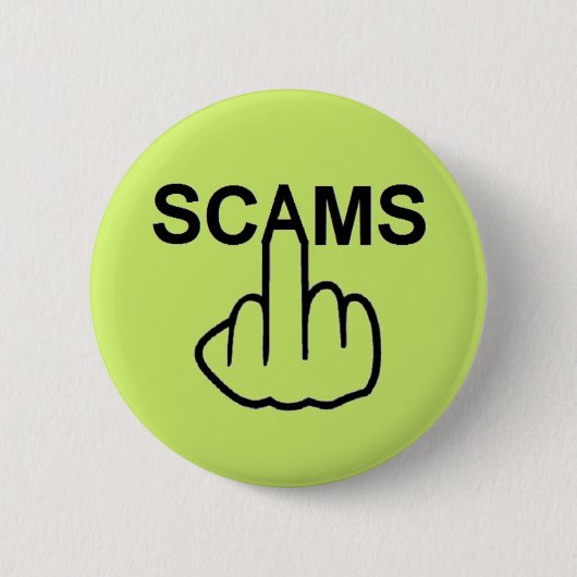 Badge Rond 5 Cm Retourner les scams de bouton (Devant)