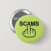 Badge Rond 5 Cm Retourner les scams de bouton (Devant & derrière)