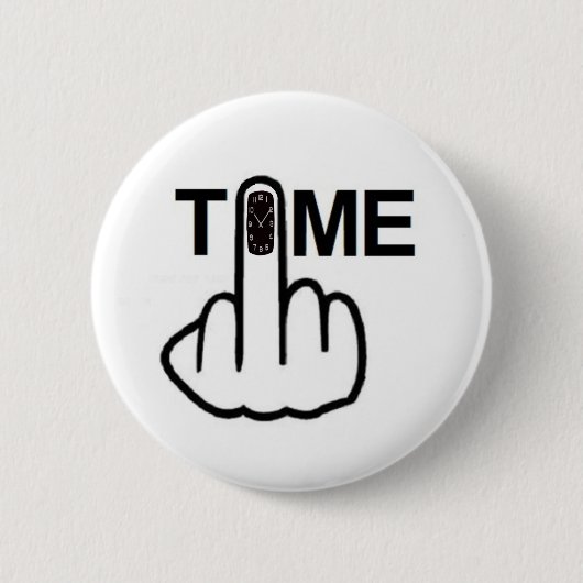 Badge Rond 5 Cm Retourner l'heure du bouton (Devant)