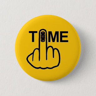 Badge Rond 5 Cm Retourner l'heure du bouton