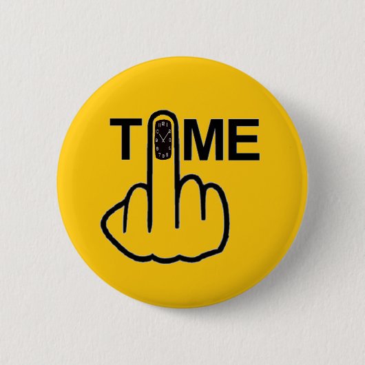 Badge Rond 5 Cm Retourner l'heure du bouton (Devant)