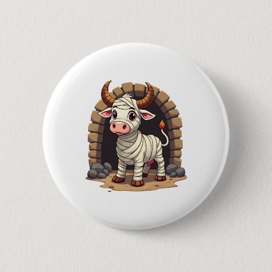 Badge Rond 5 Cm Retours Moo-Mummy (Devant)
