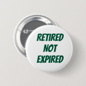 Badge Rond 5 Cm Retraité non expiré (Devant & derrière)