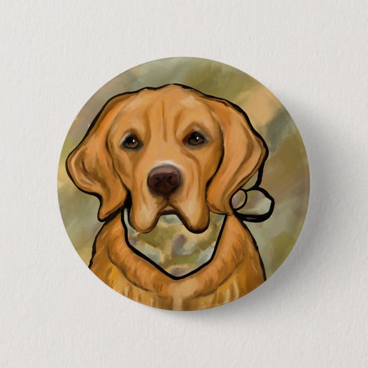 Badge Rond 5 Cm Retriever doré (Devant)