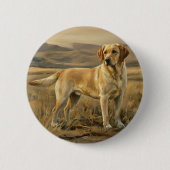 Badge Rond 5 Cm Retriever du Labrador (Devant)