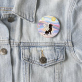 Badge Rond 5 Cm Retriever du Labrador (En situation)