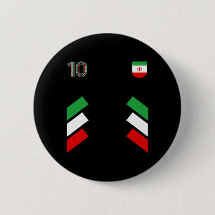 Badge Rond 5 Cm Retro10 Iran Footbyll Iran Football Iran Drapeau