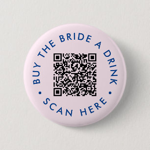 Badge Rond 5 Cm Retro Acheter la mariée une boisson Bachelorette P