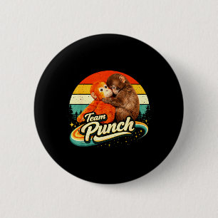 Badge Rond 5 Cm Rétro Adorable Mignon Singe Bébé Poing Hommes Femm