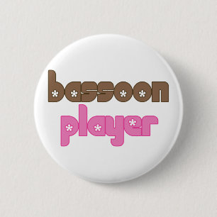 Badge Rond 5 Cm Rétro basson