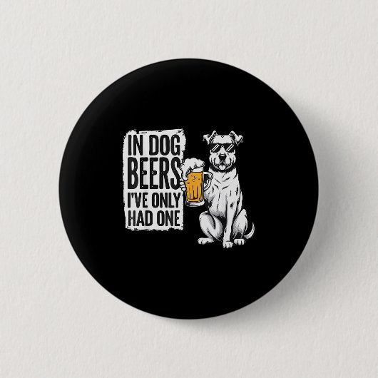 Badge Rond 5 Cm Retro Beer Pun Bar Pub Crawl Party Men - Funny Bee (Devant)