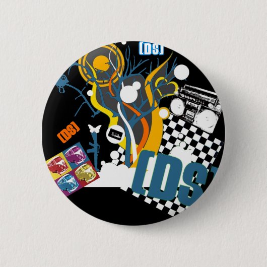 Badge Rond 5 Cm Rétro bouton de DS (Devant)