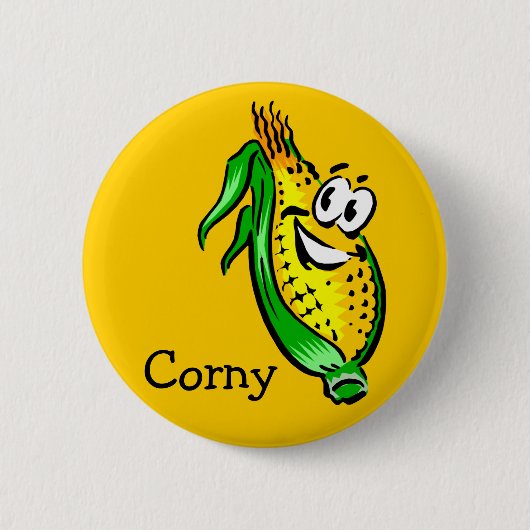 Badge Rond 5 Cm Retro Corny Guy (Devant)