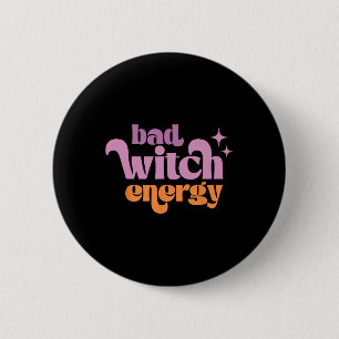 Badge Rond 5 Cm Rétro D Witch Energy Shirt Halloween Vibes de cuis