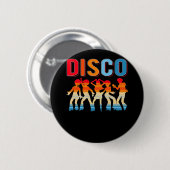 Badge Rond 5 Cm Retro disco Dancing Girls 70s 80s African Dancer (Devant & derrière)