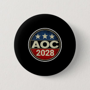 Badge Rond 5 Cm Rétro femmes Aoc 2028 Lutter contre l'oligarchie R