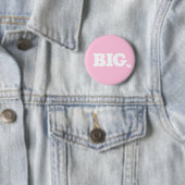 Badge Rond 5 Cm Retro Font Big Little Sorority Button (En situation)