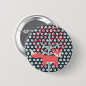 Badge Rond 5 Cm Retro Fox (Devant & derrière)