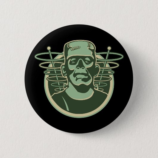 Badge Rond 5 Cm Rétro Frankenstein (Devant)