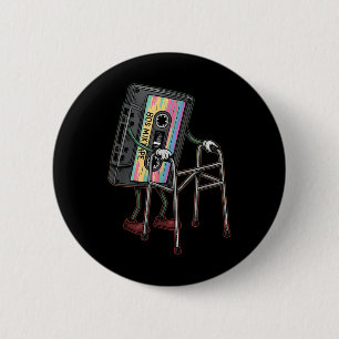 Badge Rond 5 Cm Retro Funny Vieux Cette Marcheur De Bande N'Oublie