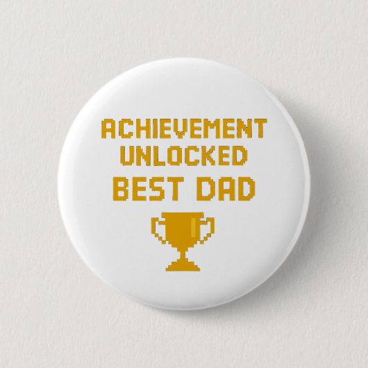 Badge Rond 5 Cm Retro Gamer Father’s Day Design (Devant)