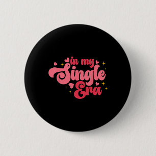 Badge Rond 5 Cm Rétro Groovy À Mon Ère Célibataire Anti Cupidon An
