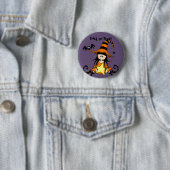 Badge Rond 5 Cm Retro Halloween (En situation)