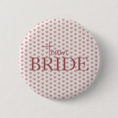 Badge Rond 5 Cm Retro Hearts Pink Burgundy Y2K Style (Devant)