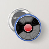 Badge Rond 5 Cm Rétro insigne de Pin de disque vinyle (Devant & derrière)