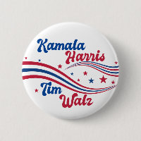 Retro Kamala Harris Tim Walz Élection bleue rouge