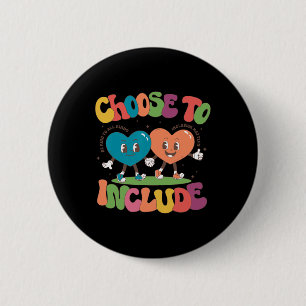 Badge Rond 5 Cm Rétro Mignon Choisissez D'inclure La Neurodiversit