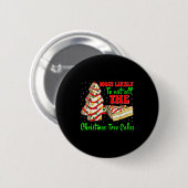 Badge Rond 5 Cm Retro Most Likely To Eat All The Christmas Tree Ca (Devant & derrière)