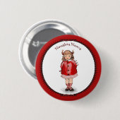 Badge Rond 5 Cm Rétro Nancy méchante (Devant & derrière)