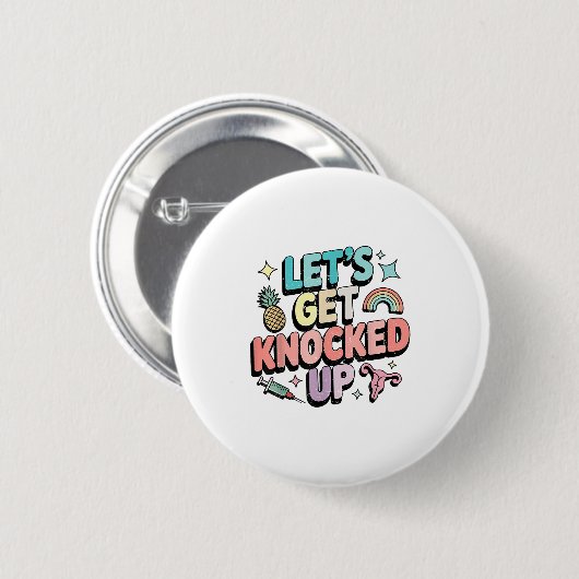 Badge Rond 5 Cm Retro On assomme Le Transfert De Fertilité Ivf (Devant & derrière)